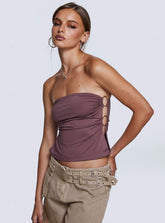Round The World Strapless Purple
