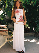Dion Maxi Skirt White