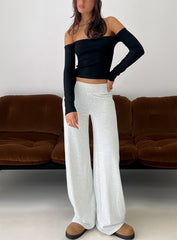 Ascenda Straight Leg Track Pant Grey Marle