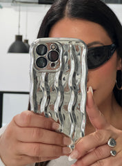 Keep Talking iPhone Case Silver