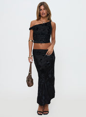 Look At You Go Asymmetrical Set Black