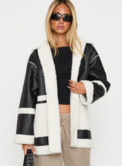 Lexie Faux Leather Jacket Black