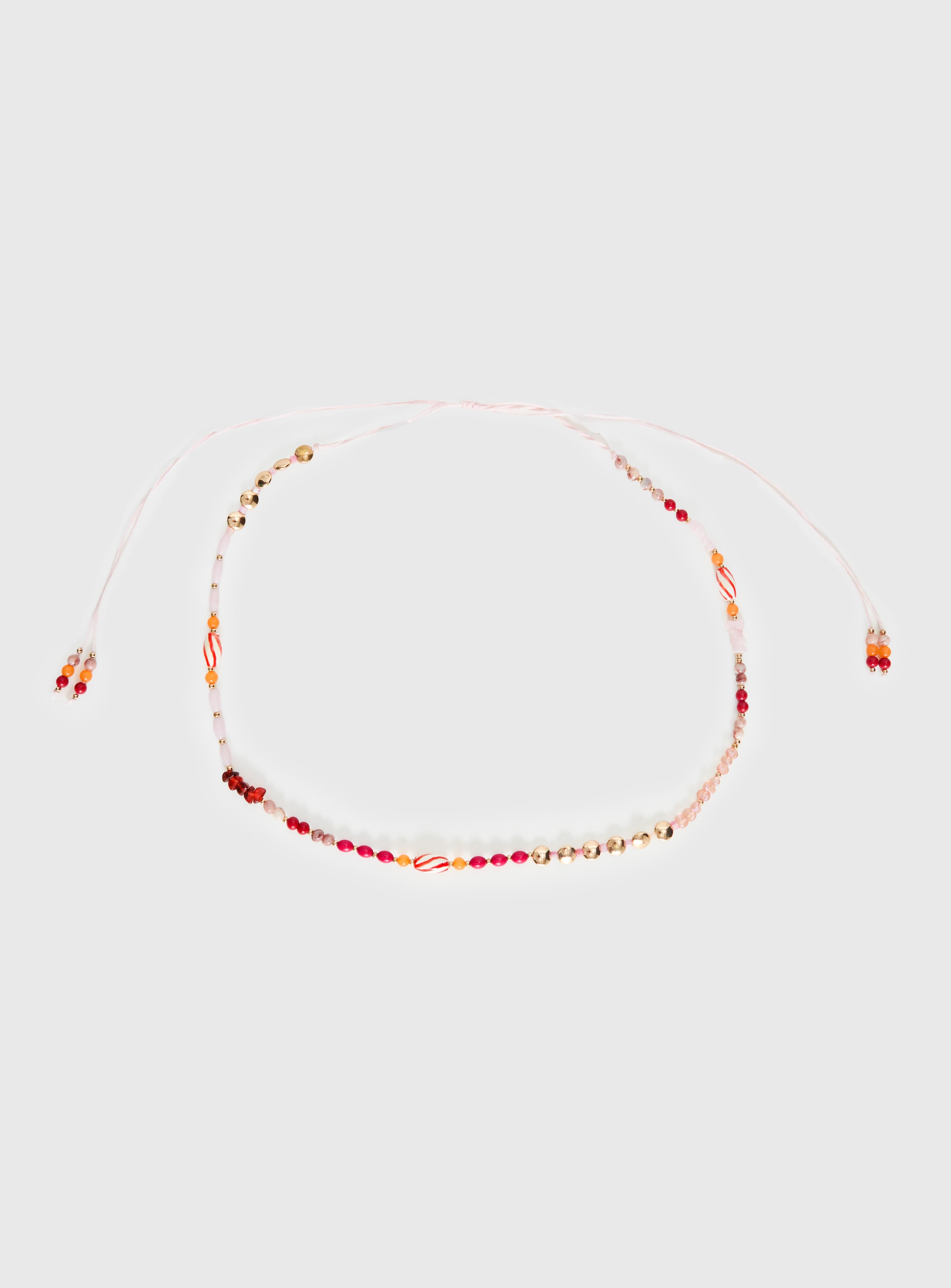 Kenlea Beaded Belt Pink