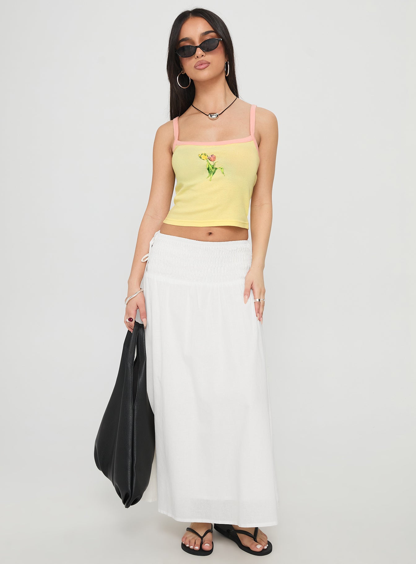 Gardens Of Summer Graphic Tank Yellow
