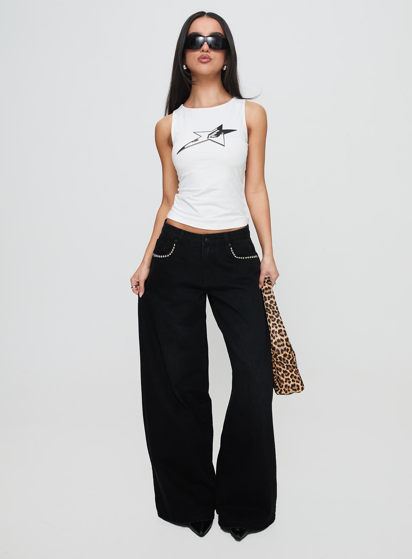 Star Eyes Top White