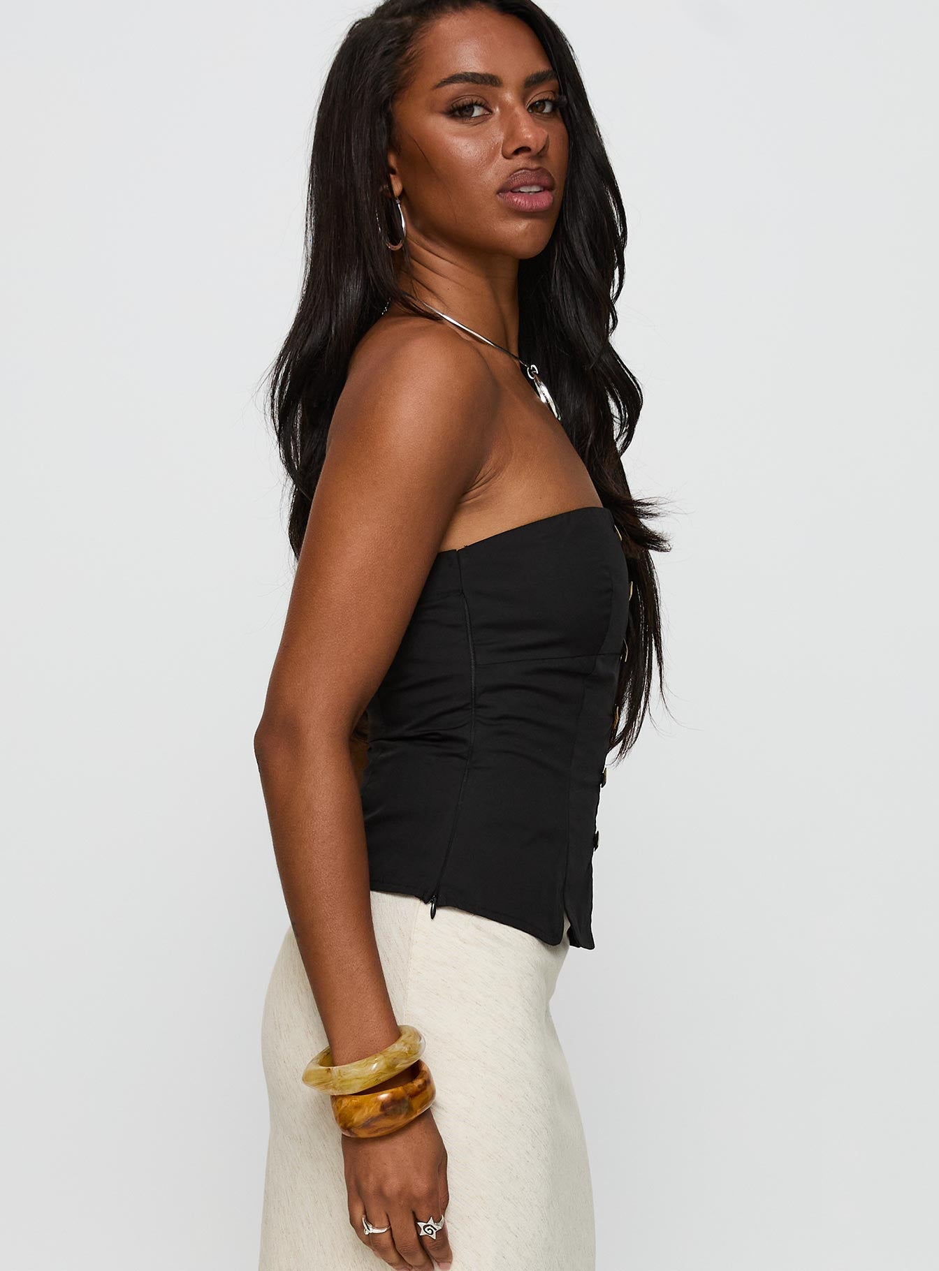 Analeia Strapless Top Black