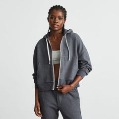 The Track Organic Cotton Hoodie | Dark Heather Grey