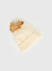 New York Yankees Knit Beanie Cream