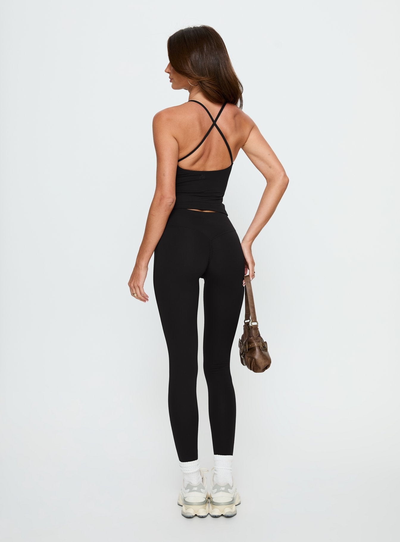 Stride Active Invisible Scrunch Leggings Black