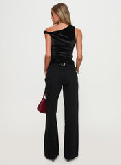 Jankins Low Rise Straight Leg Jeans Black