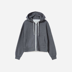 The Track Organic Cotton Hoodie | Dark Heather Grey