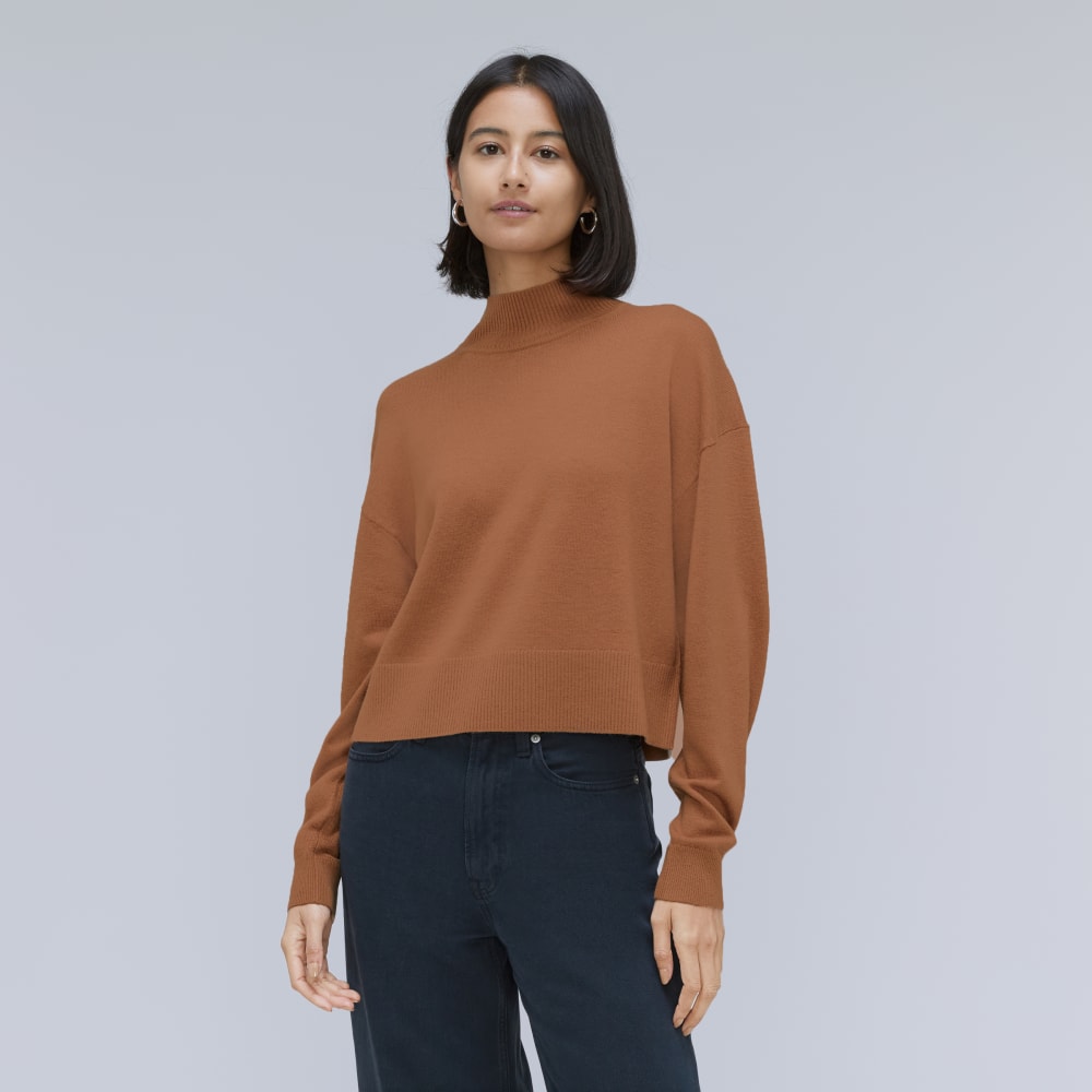 The Luxe Merino Turtleneck | Tawny Brown